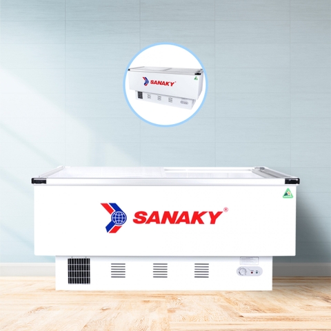 Tủ đông Sanaky VH-999K, 516 lít, 1 ngăn đông, Dàn lạnh nhôm, Kính lùa