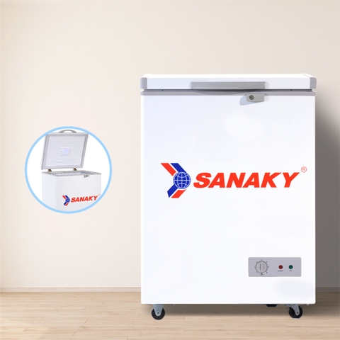 Tủ đông Sanaky VH-1599HY, 100 lít, 1 ngăn đông, dàn lạnh đồng