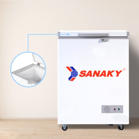 Tủ đông Sanaky VH-150HY2, 100 lít, 1 ngăn đông, dàn lạnh nhôm