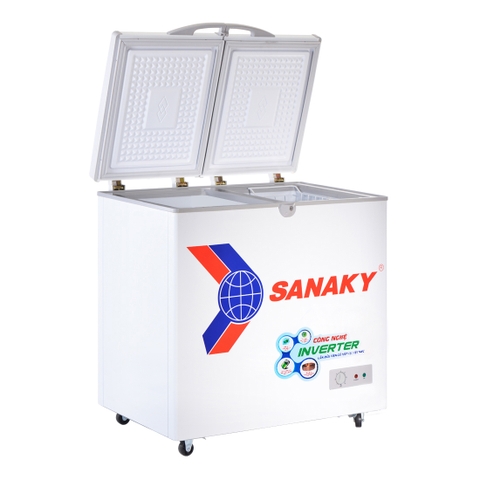 Tủ đông sanaky VH-2599A3, inverter 208 lít, 1 ngăn đông, dàn lạnh đồng