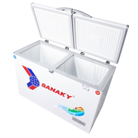 Tủ đông Sanaky VH-4099W1, 280 lít, 1 ngăn đông, 1 ngăn mát, dàn lạnh đồng