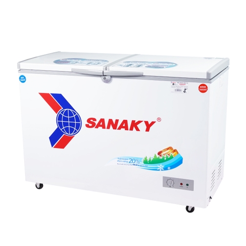 Tủ đông Sanaky VH-3699W1, 260 lít, 1 ngăn đông, 1 ngăn mát, dàn lạnh đồng