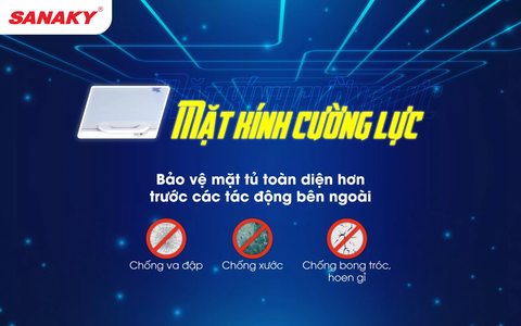 Tủ đông Sanaky VH-5699HYK, 410 lít, 1 ngăn đông, Nắp kính cường lực