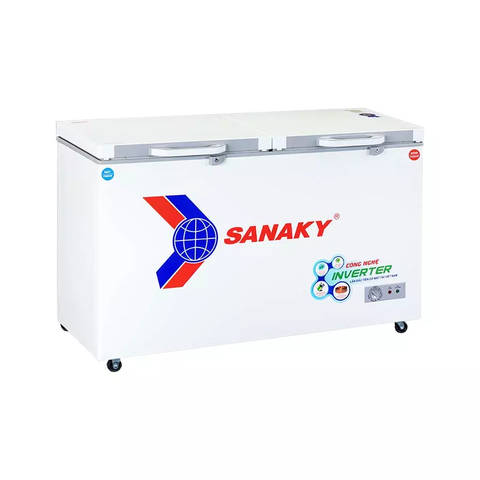 Tủ đông sanaky VH-6699W2K,  inverter 485 lít, mặt kính cường lực