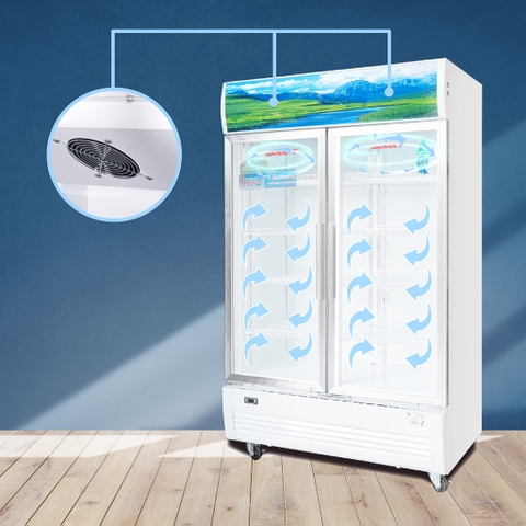 Tủ mát Sanaky VH-1209HP3, inverter, 1100 Lít, 2 cánh mở