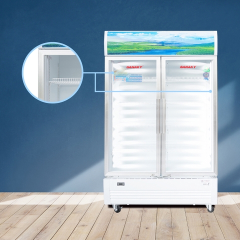 Tủ mát Sanaky VH-1009HP3, Inverter  900 Lít, dàn đồng