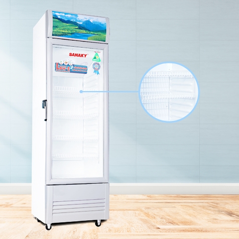 Tủ mát sanaky VH-408KL Công nghệ LOW-E 340 lít, 1 cánh