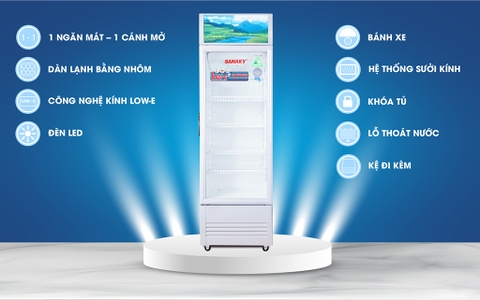 Tủ mát sanaky VH-218KL Low-E 170 Lít, 1 cánh