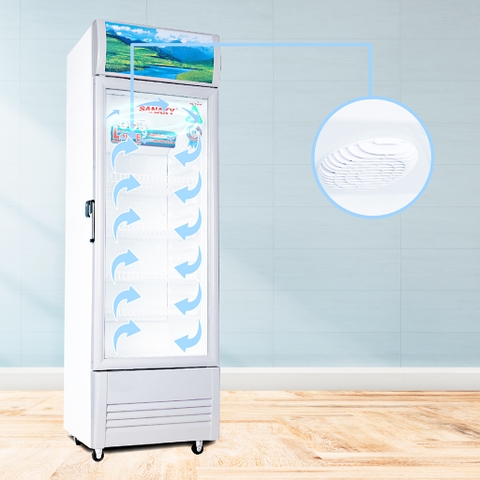 Tủ mát sanaky VH-408KL Công nghệ LOW-E 340 lít, 1 cánh