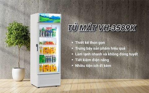 Tủ mát sanaky VH-3589K, công nghệ Low-E 350 Lít, 1 cánh