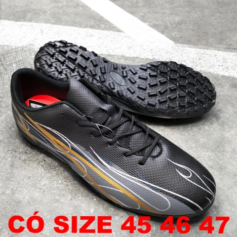 Giày Đá Bóng Nam Big Size (Size 45 46 47) - Đen - BD.05B