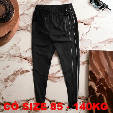 Quần Dài Thể Thao Big Size Nam (85-140kg) - Đen - QDTT.06B