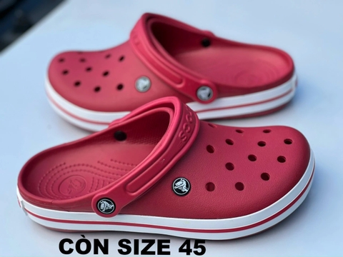 Dép Bít Mũi Nam Big Size Crocs Xuất Dư  - ĐỎ - Crocs.04R
