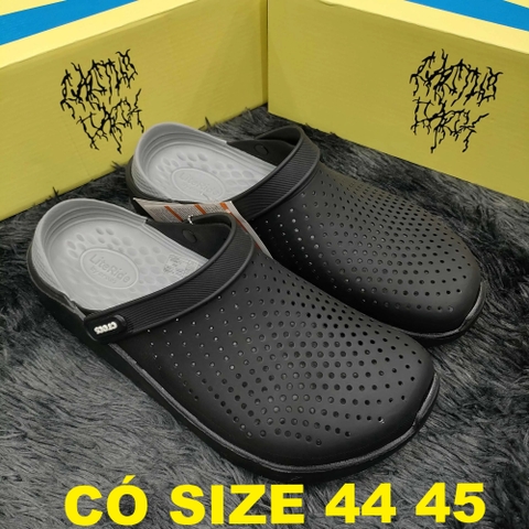 Dép Bít Mũi Big Size Nam, Dép Rọ Nam Size Lớn (size 44 45) - ĐEN - CrocsliteF