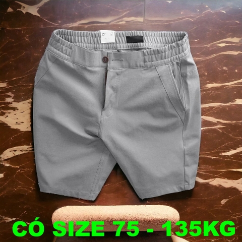 Quần Short Kaki Big Size Nam (75-135kg) - Xám  - BF.QS.01G