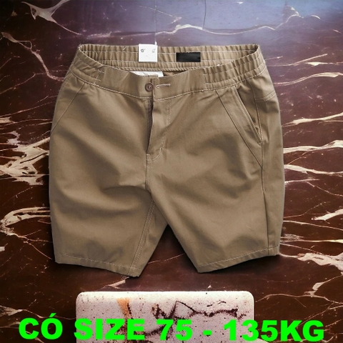 Quần Short Kaki Big Size Nam (75-135kg) - Nâu - BF.QS.01Br
