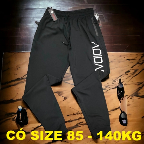 Quần Dài Thể Thao Big Size Nam (85-140kg) - Đen - QDTT.05B