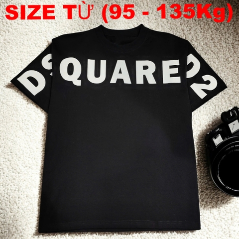 Áo Thun Form Rộng Vải Cotton Big Size Nam (95-135kg) - Đen - BF.AT.06B