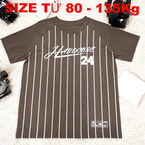Áo Thun Form Rộng Vải Cotton Big Size Nam (85-135kg) - Nâu - BF.AT.17Br