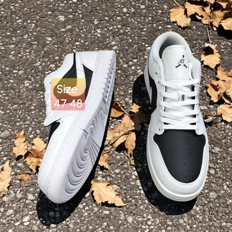 Giày Sneaker Nam Big Size (Size 46 47 48) - Trắng Gót Trắng - JORDANLOW.02B1
