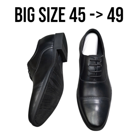 Giày Tây Nam Big Size - Da Thật - Size 45 46 47 48 49 - Đen - 44UP.GT.01