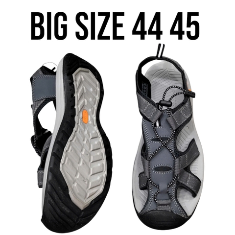Sandal Rọ Big Size Nam Quai Dù (44 45) - XÁM - 44UP.NV7606G