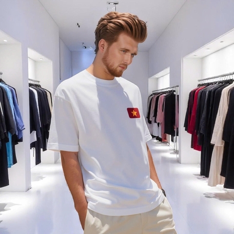 Áo Thun Form Rộng Vải Cotton Big Size Nam (85-135kg) - Trắng - BF.AT.29W