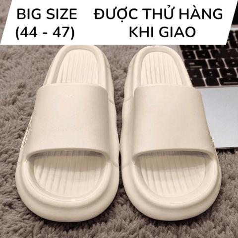 Dép Bánh Mì Quai Ngang Big Size Nam (44 45 46 47) - BE - 44UP.D11Be