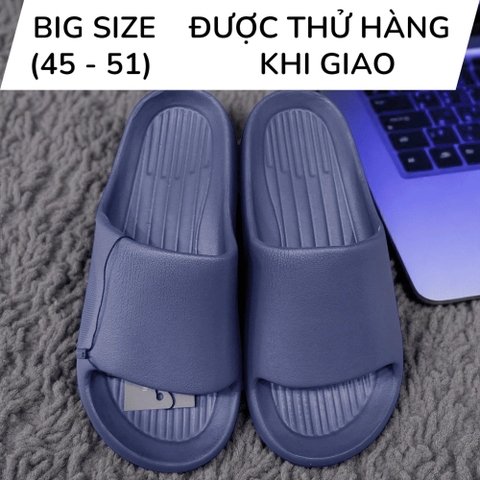 Dép Quai Ngang Big Size Nam (size 44 45 46 47 48 49 50 51) - CHÀM - 44UP.D24Ch