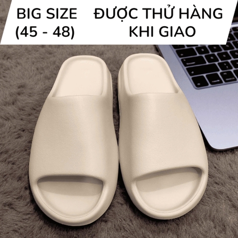 Dép đúc nam big size, dép nam ngoại cỡ (46 47 48) - BE - 44UP.D.YZ.01Be