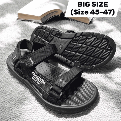 Sandal 2 quai nam big size, dép quai hậu size lớn (size 45 46 47) - Be - 44UP.SD.11B