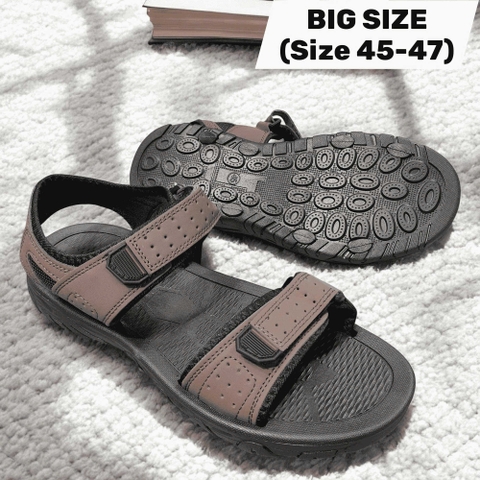 Sandal nam big size, dép quai hậu size ngoại cỡ (size 45 46 47) - Nâu - 44UP.SD.10Br