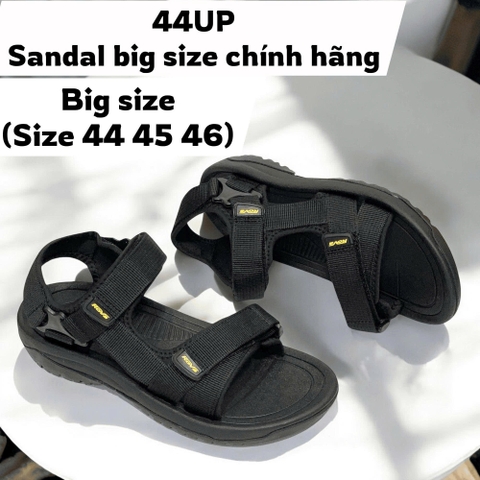 Sandal 2 quai nam big size, dép quai hậu size lớn (size 45 46 47) - Đen - RV866B