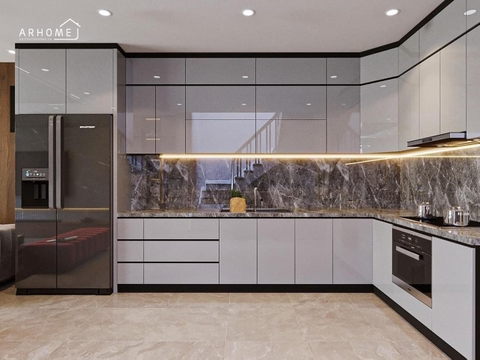Tủ Bếp Inox Cánh Acrylic Sự Kết Hợp Hoàn Hảo Và Chất Lượng 2023