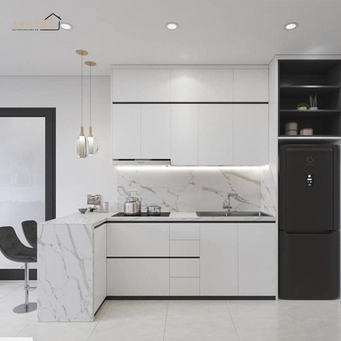 Top 5+ Mẫu Tủ Bếp Cánh Acrylic Được Yêu Thích Nhất Hiện Nay