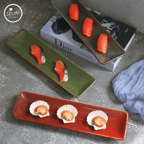 Dĩa Chữ Nhật Hỏa Biến IRO