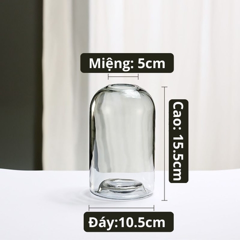 Bình Hoa Thủy Tinh ombre dáng trụ