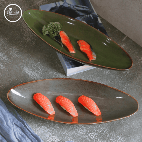 Dĩa Oval Dáng Thuyền Hỏa Biến IRO