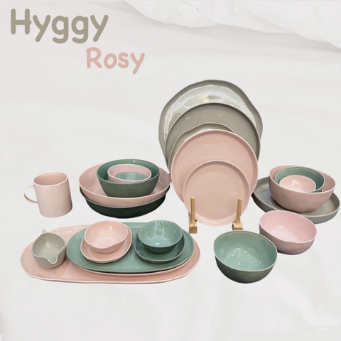 Set Chén Bát Hyggy Rosy 36 Món