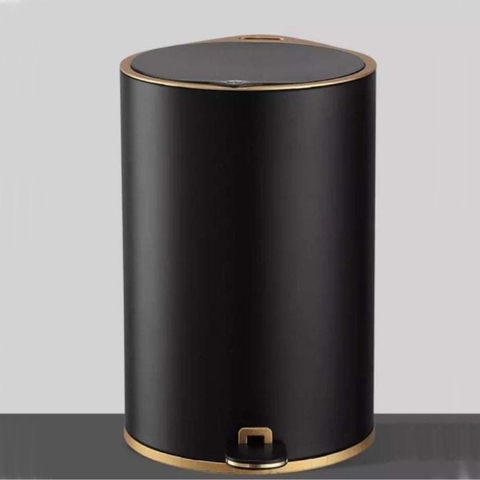 Thùng rác thép carbon đen