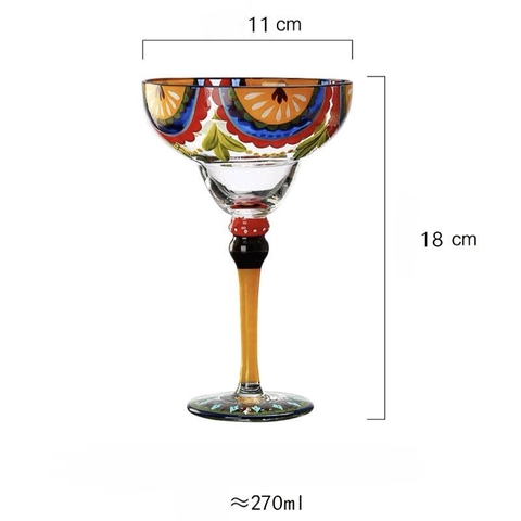 Ly cocktail Praha vẽ tay