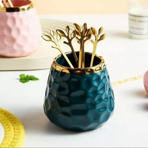 Set giỏ nĩa tròn vỏ sần