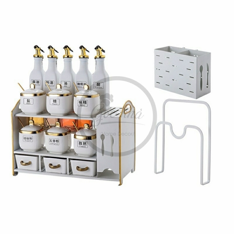 Set hũ gia vị 17 chi tiết complex