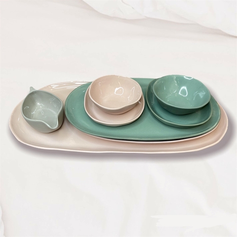 Set Chén Bát Hyggy Rosy 36 Món