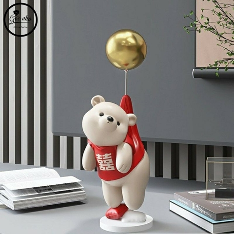 Gấu Bắc Cực Bóng Bay Decor