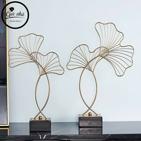 Phù điêu lá Gingko đơn đồng nguyên khối
