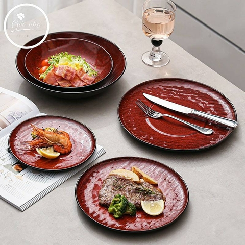 Set dĩa tô Padou đỏ
