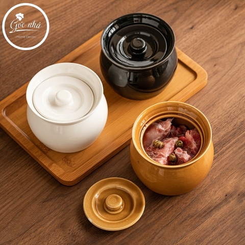 Hũ/thố có nắp cổ dáng cổ điển