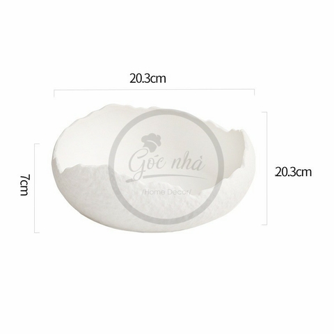 Dĩa/tô tạo hình vỏ trứng Modo