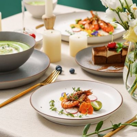 Set chén bát Normandy 32 món